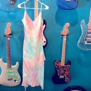 Vintage 1990’s Silk Watercolor Slip Dress, NWT!